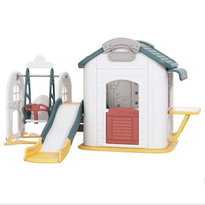 China 3-12years kids slide plays indoor playground kids playhouse for kids plastic play houses for sale