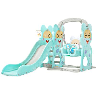 China Playgrond Bedroom Play Center Baby Multifunctional Indoor Playhouse Toy Plastic Slide and Swing Set for sale