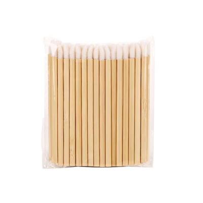 China Flocking brush head and shaft fashion wood products guaranteed quality price suitable lip scrub brush for sale