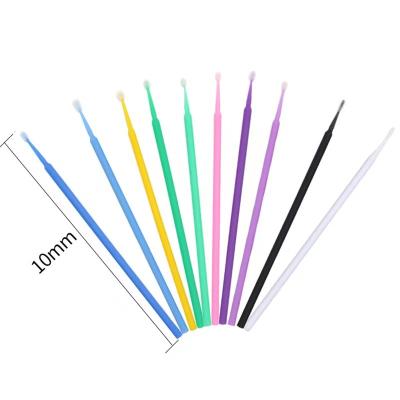 China Floating And Manufacturer High Quality Bag Multicolor Eyelash Plastic Rod Cleaner Lash Swab Micro for sale