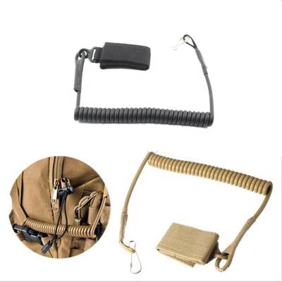 China Yakeda Bungee Quick Release Telescopic Convenient Gun Holder Tactical Spring Rifle Sling Lanyard Adjustable With Hook SL-04 for sale