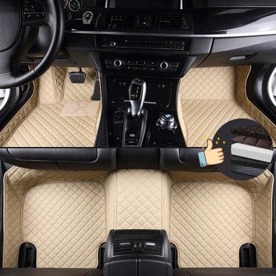 China Single color minus pattern custom luxury waterproof car mats for mustang for sale