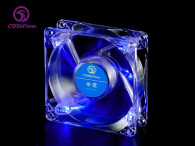 China 80mm Blue Computer Case Cooling Fans for sale