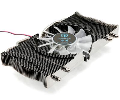 China Energy Saving DC5V VGA Coolers , AMD 80mm Slim LED Cooling Fan for sale