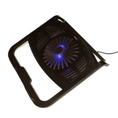 China LED Fan Foldable USB Cooling Pad Laptop Cooler for 15.6 inch Notebooks Black for sale