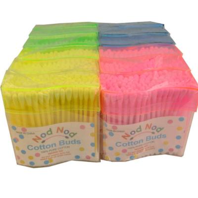 China Beauty Tool 100% Pure Cotton Colorful Cotton Swabs for sale