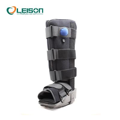 China Brushed Fabric with Soft Faom and Aluminum Stays & LS7107 Compressor Air CAM Ankle Walker for Brace Fracture Rehabilitation Orthopedic Ankle Sprain with CE ISO for sale