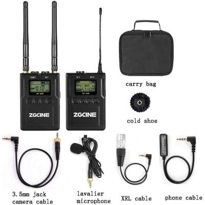 China Lavalier Microphone Lavalier Lapel Mic Uhf Wireless Microphone Wireless Lapel Microphone for sale