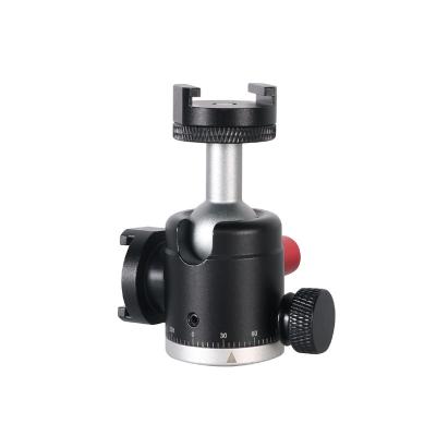 China Aluminum Alloy Mini Claw Quick Release Pan Ball Head,Durable Rotating Panoramic Metal Tripod Ball Head for Camera Accessories for sale