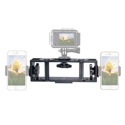 China ABS Plastic Multi-Machine For 360 Degree Rotating Video Live Show Mobile Phone Bracket for sale