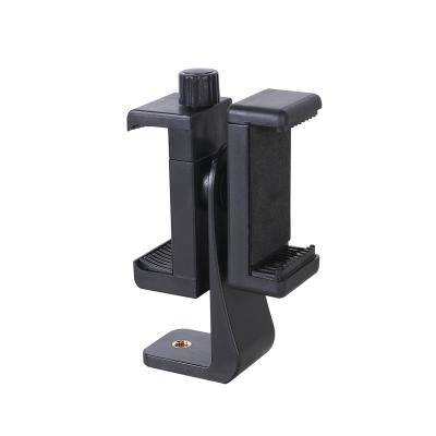 China Use it with Tripods Phone Adjustable 360 ​​Degree Rotatable Cell Phone Clip Holder Universal Phone Holder Stand for sale