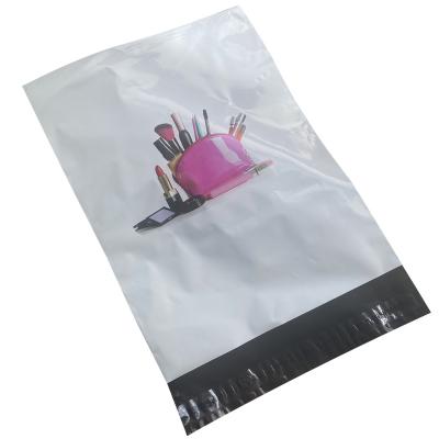 China shoes & high quality apparel self sealed white poly mailer bag with custom logo sticker for sale