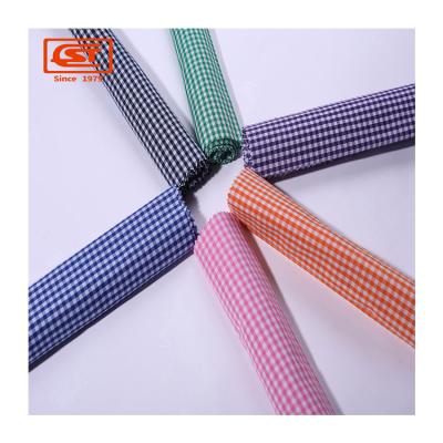 China Poly/Cotton TC 95/05 New Design Hot Items New Design Polyester NS Lightweight Cotton Woven To Gobble Fabric Gingham Fabric Yarn Dyed Yarn Dyed Fabric for sale