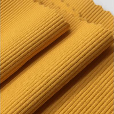 China Apparel China Wholesale Cotton Loose Fabric Knitted Fabric Cotton Spandex Rib Fabric for sale