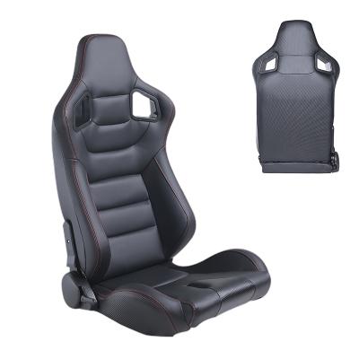 China Adjustable Type Fiber Racing Seat Carbon Bucket Racing Car Seat Sports Material Seat for sale