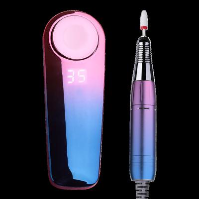 China Cordless 25W Metal Rechargeable Battery Nail Dryer LED Lamp Nail with Li-Ion Battery Automatic Induction Timer Nail Tools for sale