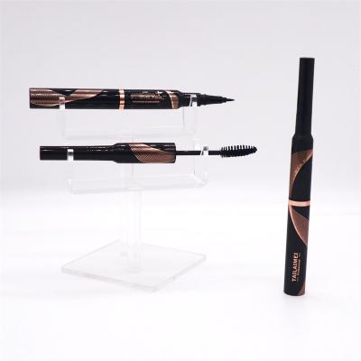 China New Design Water Resistant Make Up Mascara Eyeliner 2 In 1 Quick Dry Eye Liner Makeup Beauty Water Resistant Eyeliner Pen for sale