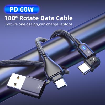 China MP3/MP4 player 2022 new design usb a+ C c PD60W/100W data cable charging line C to C cables free logo cheap price for sale