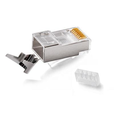 China Best TELECOM Brand Network Ethernet Metal Shield 22 Network 23 24awg CAT 6 6a 8p8c A CAT7 Shielded CAT7 7 Shielded CAT rj45 Modular Connector Plug for sale