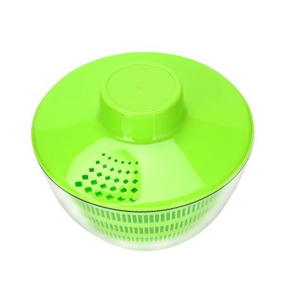 China Creative Fruit Vegetable Tool Large Salad Spinner 5L Lettuce Spinner with Big Salad Bowl and Plastic Colander for sale