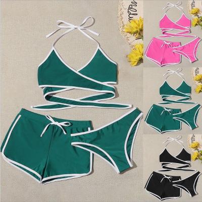 China New Arrival Plus Size Bikini 2020 Summer Swimwear Beach Wear 3 Piece Sets For Women for sale