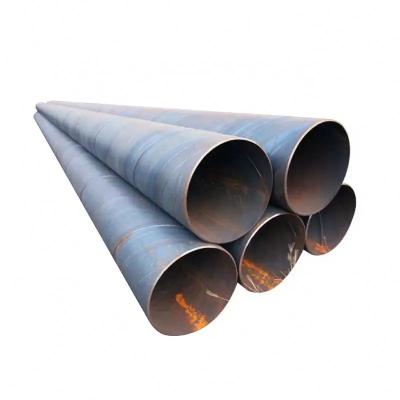 China L245 L290 Black Carbon Welded Spiral Steel Pipe 2420x22mm High Strength for sale