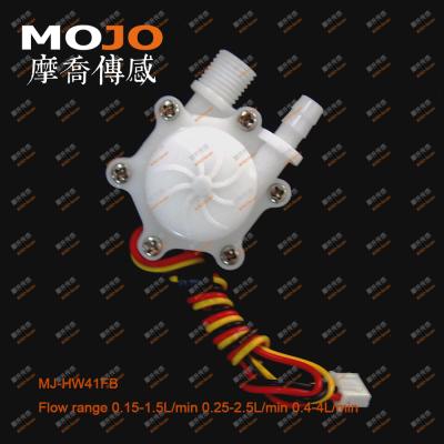 China [4.1Q] Â ± 10% MJ-HW41FB Small Flow Range High Accuracy Flow Hall Water Sensor for sale