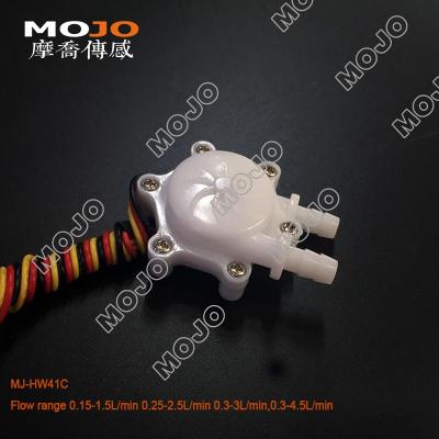 China MJ-HW41C 0.15-1.5L/min Flow Range 6mm Diameter 3% Water Level Micro Mount High Accuracy Hall Effect Sensor for sale