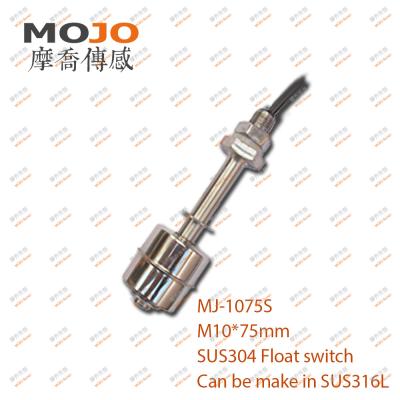 China Level Sensor MJ-1075S M10*75 SUS304/SUS316L Good Quality Float Pump Switch Tank Float Switch Water Flow Level Control Switch for sale