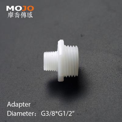 China MJ-G3/8xG1/2 water reducing type water pipe fitting double thread plastic nipple for sale