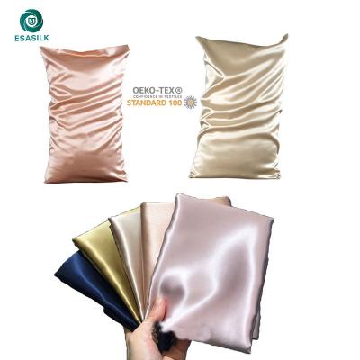 China 100% Hides 10 Colors Non-Toxic Zipper Mulberry Silk Pillow Case 22 Mm Silk Pillowcase for sale