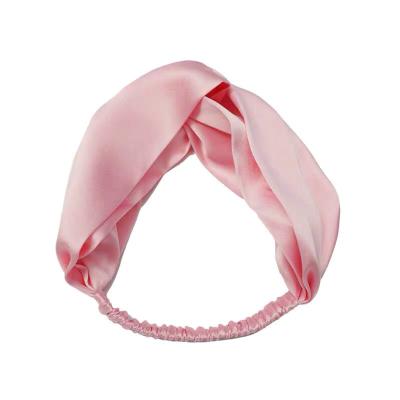 China Durable Silk Headband 19mm Headband Silk Hair Band Cross Face Hair Band for sale