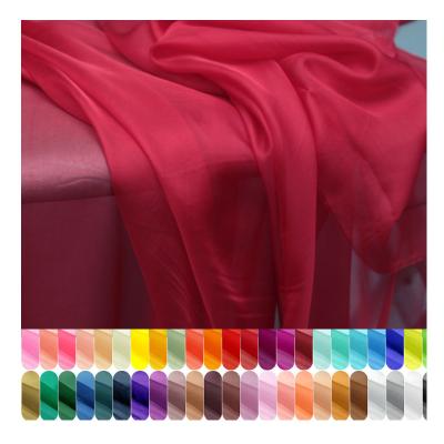 China Sustainable Free Shipping 6m/m Width 140CM 100% Plain Pure Mulberry Silk Chiffon Fabrics for sale