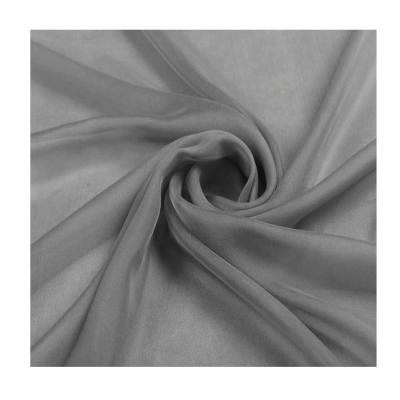 China 6m/m 140CM Viable Gray Nature Chiffon Fabric Silk Wholesale for sale