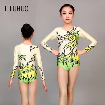 China Dresses Sublimation Print Ballet Dance Dancer Tights For Girls Kids Ballet Gymnastic Dancer Tights for sale