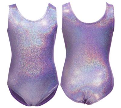 China Shiny Leotard Tights Plain Cloth Sets Gymnastics Leotard Girls Dancewear Performance Dancer Tights for sale