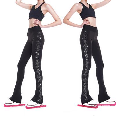 China LIUHUO Breathable Figure Skating Pants Flashing Diamond Skating Suits Girls Figure Skating Training Suits for sale