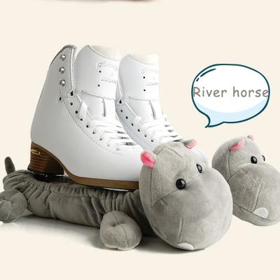 China Lovely Animals Figure Skate Blade Support Sets LIUHUO Terry Ice Skate Soakers Shoe Skating Cover for sale