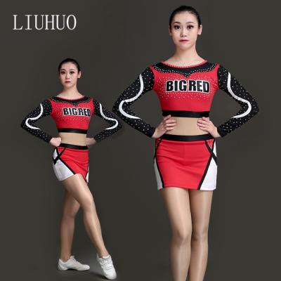 China Sets Inflate Exposed Aerobics Suits Skin Uniforms Lala Hot Cheerleading Exercise Suits for sale