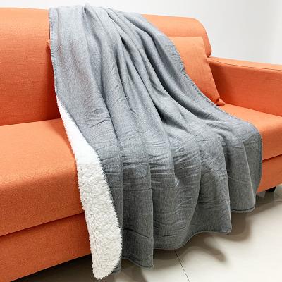 China HOT Season And Solid Type Throw Pattern Thick Fluffy Winter Blankets for sale