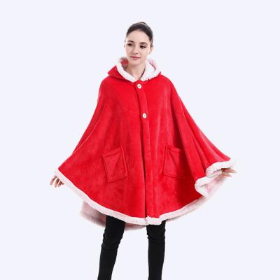 China PORTABLE Knitted Solid Unisex Hoodie Oversized Plain Pullover Blanket for sale