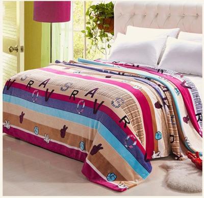 China Eco - Friendly 100 Polyester AZO Free Custom Printed Micro Plush Flannel Mink Blankets for sale