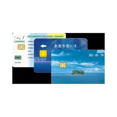 China Waterproof / CR80 Waterproof PVC FM4442 Smart IC Rfid ID Card / Plastic Contact Chip Blank Card For Payment for sale