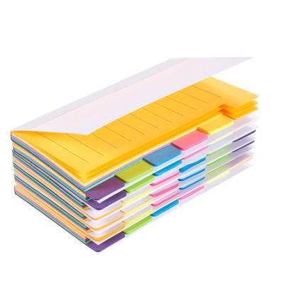 China Fineliner Self Adhesive Color 3 Pack Custom Divider Sticky Notes, School Office Supplies Assorted Neon Colors Sticky Note Labels for sale