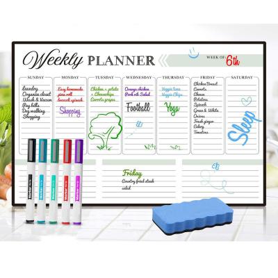 China Family Erase Weekly Calendar Kids Magnet Whiteboard Sticker Self Adhesive Magnetic Dry Organizer Daily Planner for Fridge for sale