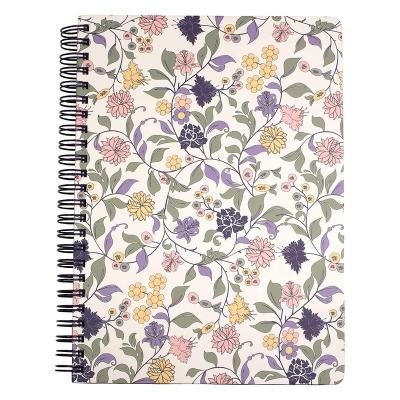 China Promotion/Cute Floral Stationery Spiral Notebook Diary School School Supplies/With Durable Hardcover Book For Student Writing for sale