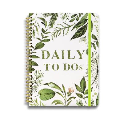 China Spiral Undated Daily Effective Planner To Do List Notebook Journal With Inner Pocket Custom Wholesale for sale