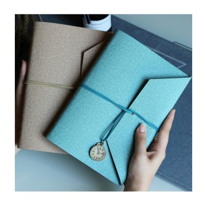 China 2021 Hardcover Book Myway PU Notebook Vintage Leather Triple Journal With Leather Cover For Office for sale