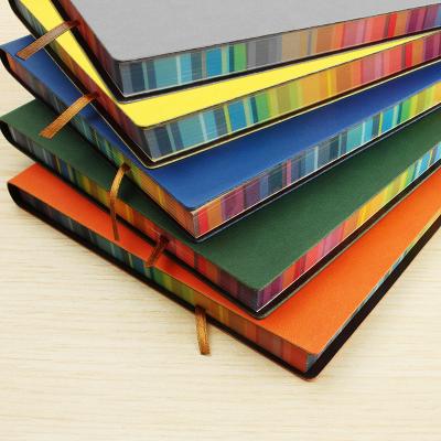 China Beautiful Stationery Myway Hardcover Book Fashion Multicolor Thickening A5 Diary Female Faux Leather Colorful Notebook for sale