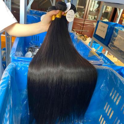 China Good Seller Raw Indian Hair 10A 12A Silky Straight Wave Hair, Super Double Drawn Unprocessed Vietnamese Mink Virgin One Donor Raw Hair for sale